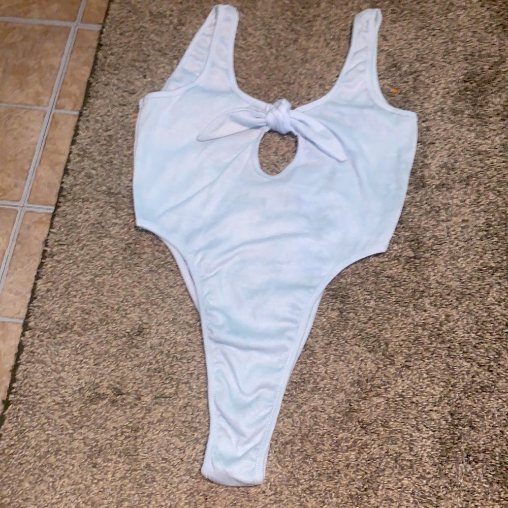 Bow-tied bodysuit!